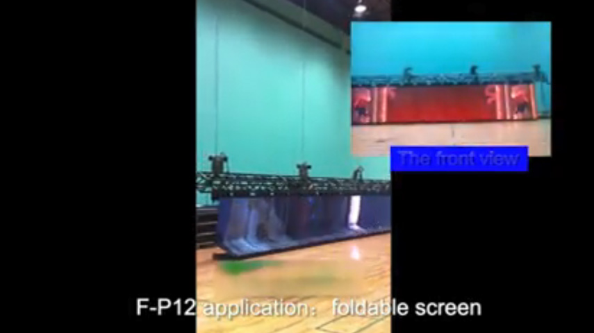 قوانغتشو ليوان صالة للألعاب الرياضية P12 قابلة للطي شاشة ليد