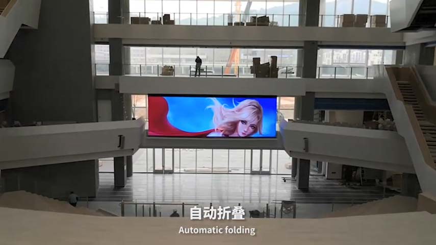 شاشة LED فيديو الحال من مدرسة اللغة الأجنبية في ونتشو ، تشجيانغ