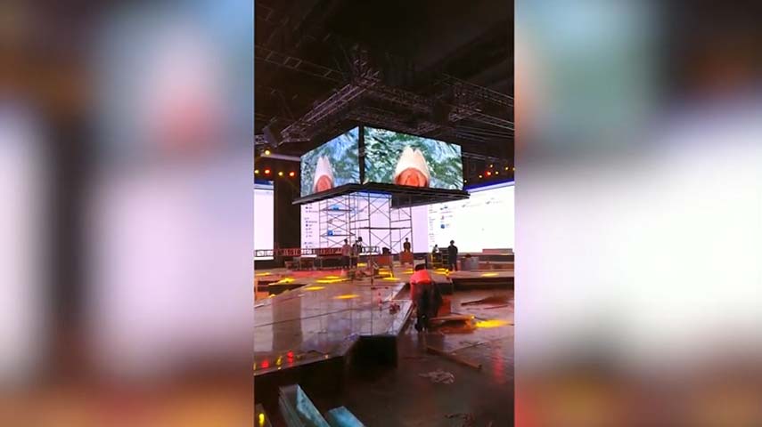 شاشة ليد حالة الفيديو من جيلي السيارات نشر المؤتمر